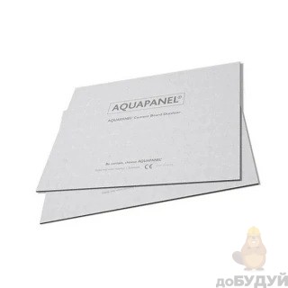 Плита внутрішня на цементній основі Knauf AQUAPANEL (Кнауф Аквапанель) Indoor 900х2400х12,5 мм