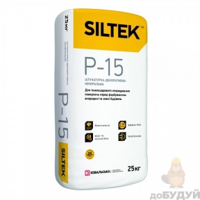 Штукатурка Siltek P-15 декоративная баранка 2,0 мм (25 кг)