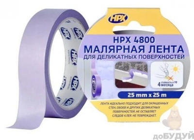 Лента малярная HPX 4800 25мм х 25 м SR2525