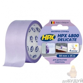 Лента малярная HPX 4800 50мм х 25 м SR5025