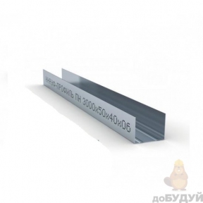 Профіль KNAUF (Кнауф) UW75 3м (0,6мм) 