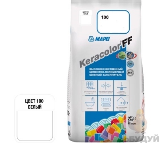 Затирка для швов MAPEI (Мапей) Keracolor FF 100 ALU/2 Белая