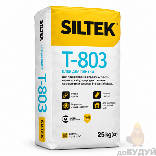 Клей для плитки Т-803 Siltek (Сілтек) (25кг)