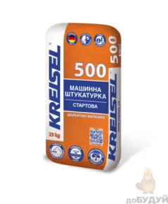 Штукатурка Крайзель (Kreisel) 500 (РМ50) машинная цементно-известковая (25 кг) (5-25мм)