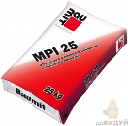 Штукатурка машинная Baumit (Баумит) MPI (МПИ) 25 (25 кг)