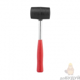 Киянка резиновая 340г. черная резина, металлическая ручка
