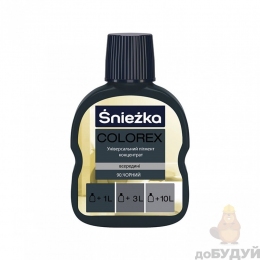 Пігменти Sniezka COLOREX 90 чорний 100мл