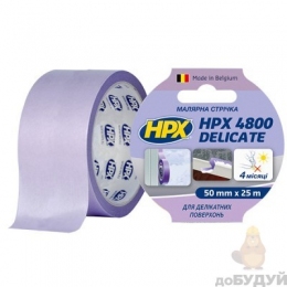 Стрічка малярська HPX 4800 50мм х 25 м SR5025