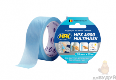 Стрічка малярська HPX Multimask надміцна 120 ° С 38мм х 25м EW5025