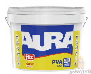 Клей ПВА Aura Fix PVA 10л.